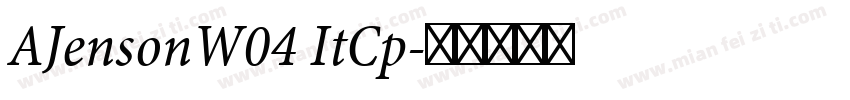 AJensonW04 ItCp字体转换